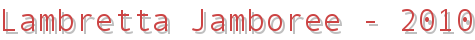 Lambretta Jamboree - 2010